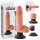 King Cock 7 přísavkový vibrátor (18 cm) - přírodní
