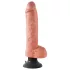 King Cock - vibrátor s přísavkou - 25 cm - tělová barva