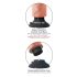 King Cock 10 přísavkový vibrátor (25 cm) - přírodní