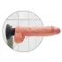 King Cock - vibrátor s přísavkou - 25 cm - tělová barva
