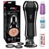PDX Cock Compressor - sací a vibrační vaginální masturbátor (černý)