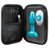 b-Vibe Rimming - rotační perlový anální vibrátor (tyrkysový)