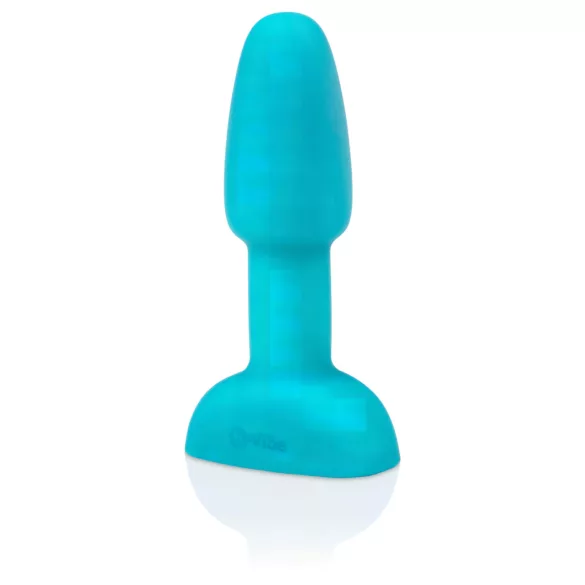 b-Vibe - anální vibrátor s rotujícími korálky - tyrkysový