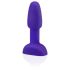 b-Vibe Rimming - točící anální vibrátor s perlami (fialový)