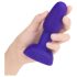 b-Vibe Rimming - točící anální vibrátor s perlami (fialový)