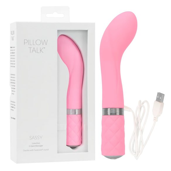 Pillow Talk Sassy - dobíjecí G-bod vibrátor (růžový)