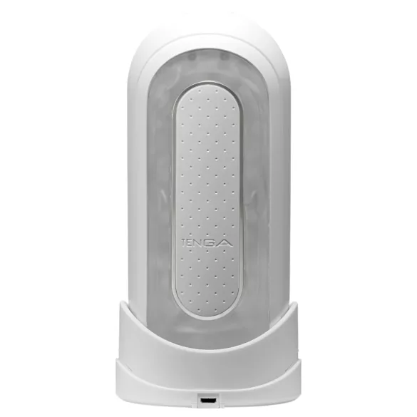 TENGA Flip Zero - vibrační masturbátor - bílý