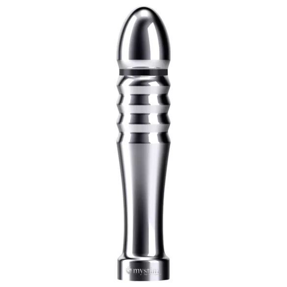 mystim Funky Fella - žebrované elektro dildo