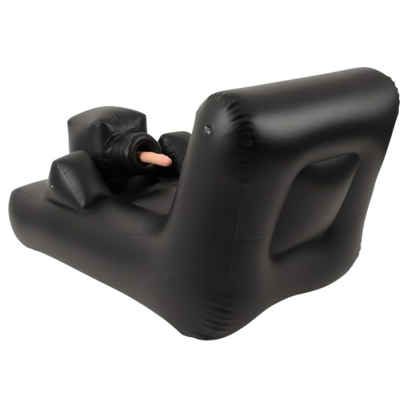 Dark Magic - elektrický sex-stroj s lůžkem (černá)