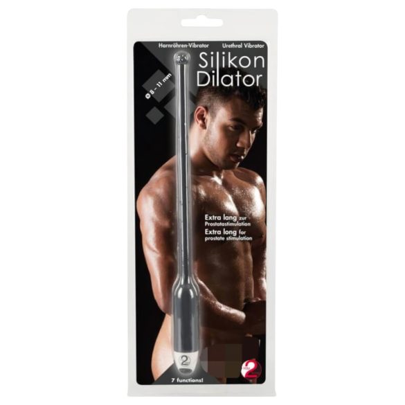 You2Toys DILATOR - silikonový, vibrační dilatátor - černý (8-11mm)