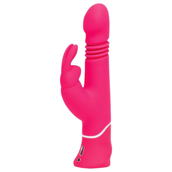 Happyrabbit Thrusting – nabíjecí vibrátor s raménkem na klitoris (růžový)