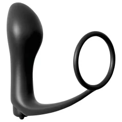   Pipedream - Analfantasy - prstový anální vibrátor s erekčním kroužkem (černý)