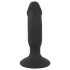 Black Velvets - anální vibrátor s penisem - dobíjecí - černý