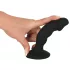 Black Velvets - anální vibrátor s penisem - dobíjecí - černý