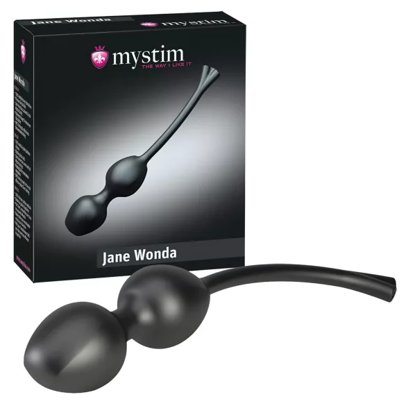 mystim Jane Wonda - elektro kuličky pro posílení pánevního dna - duo