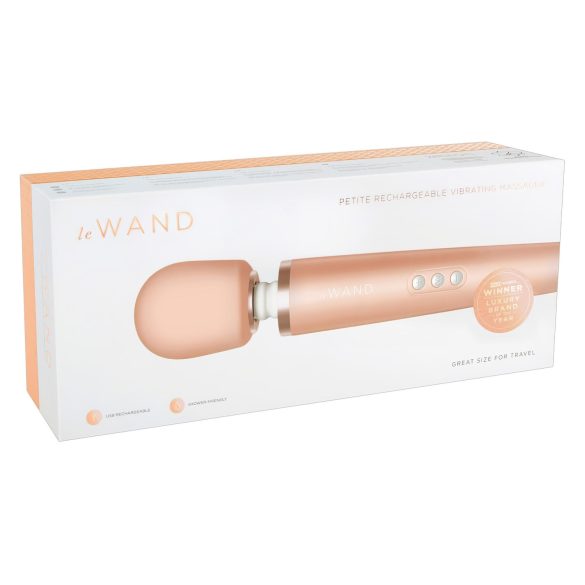 Le Wand Petite - exkluzivní masážní vibrátor (růžová-zlatá)