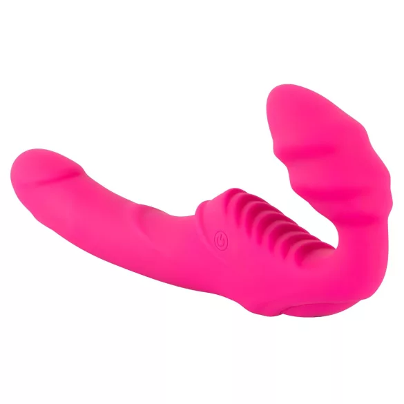 You2Toys - Double2Teaser - připínací vibrátor bez popruhů (růžový)