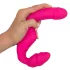 You2Toys - Double2Teaser - připínací vibrátor bez popruhů (růžový)