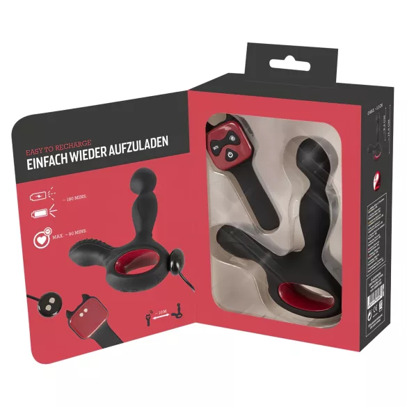 You2Toys - masážní vibrátor na prostatu s rotací a ohřevem - černý