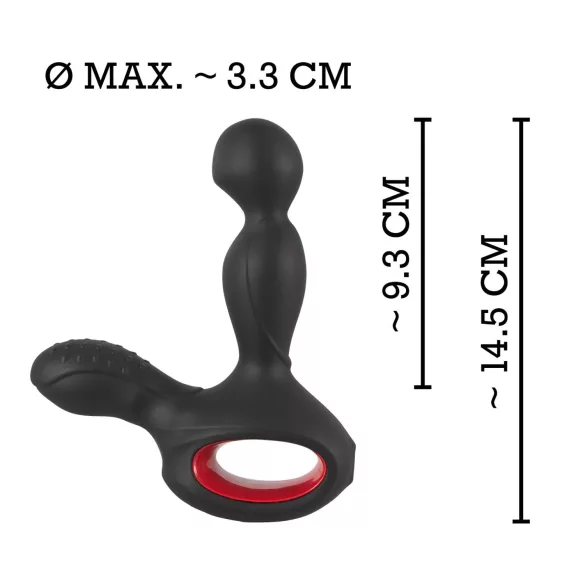 You2Toys - masážní vibrátor na prostatu s rotací a ohřevem - černý