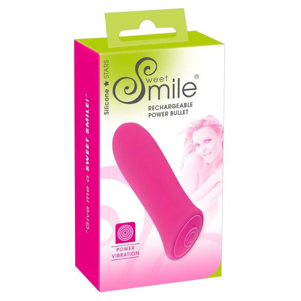 SMILE Power Bullet - akumulátorový, extra silný malý vibrátor (růžový)