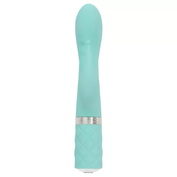 Pillow Talk Kinky - akumulátorový, dvoumotorový vibrátor na bod G (tyrkysový)