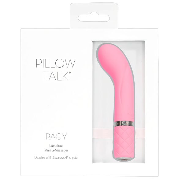 Pillow Talk Racy - akumulátorový, úzký vibrátor na bod G (růžový)