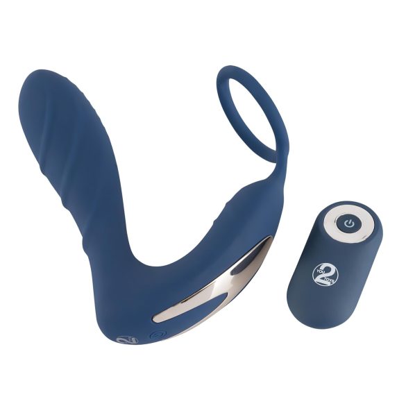 You2Toys Prostatický Kolík - anální vibrátor s erekčním kroužkem (modrý)