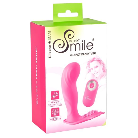 SMILE G-Spot Kalhotky - akumulátorový, rádiově řízený vibrátor (růžový)