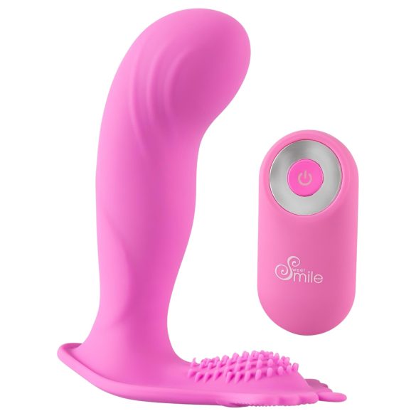 SMILE G-Spot Kalhotky - akumulátorový, rádiově řízený vibrátor (růžový)