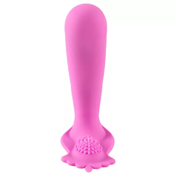 SMILE - vibrační tanga na G-bod - bezdrátový, dobíjecí vibrátor - růžová