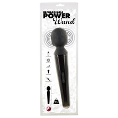   You2Toys Power Wand - nabíjecí masážní vibrátor (černý)