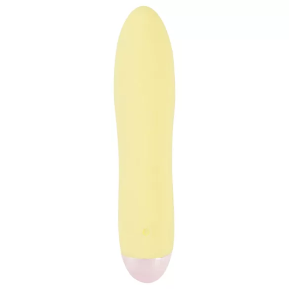 Cuties Mini Yellow - akumulátorový silikonový vibrátor (žlutý)