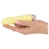 Cuties Mini Yellow - akumulátorový silikonový vibrátor (žlutý)
