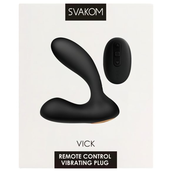 Svakom Vick - vodotěsný vibrátor na prostatu a G-bod (černý)