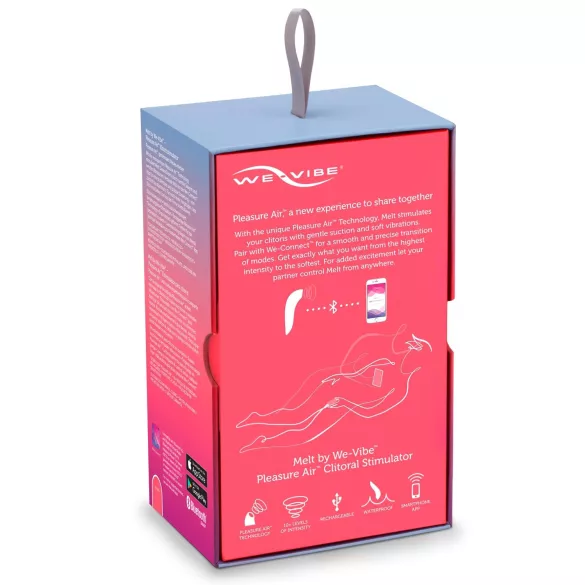 We-Vibe Melt - chytrý vzduchový stimulátor klitorisu (korálová)