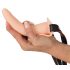 You2Toys - Strap-On - dobíjecí, připínací vibrátor (přírodní)