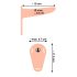 You2Toys - Strap-On - dobíjecí, připínací vibrátor (přírodní)