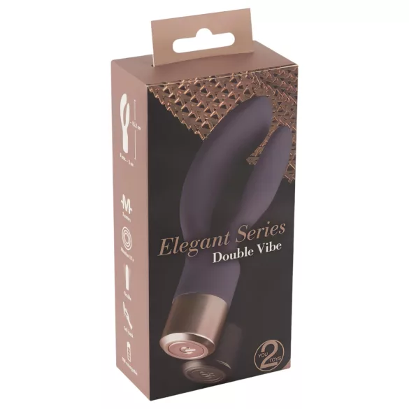 You2Toys - vibrátor s stimulací klitorisu - dobíjecí, fialový
