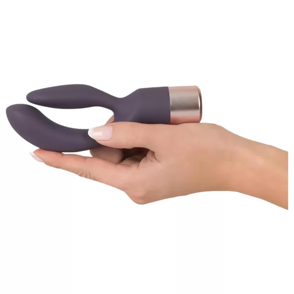 You2Toys - vibrátor s stimulací klitorisu - dobíjecí, fialový
