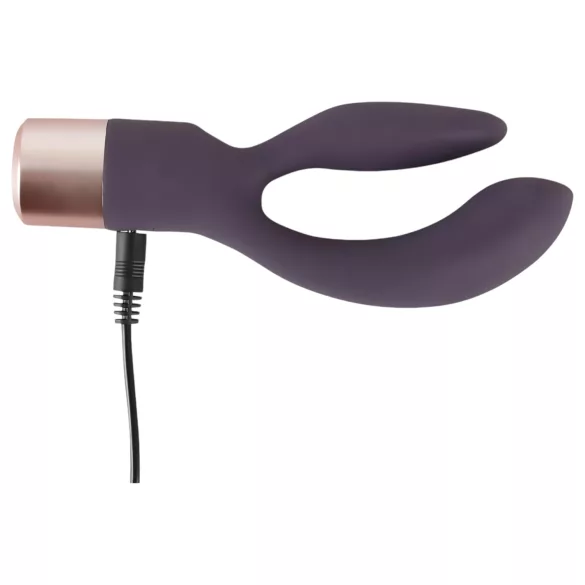You2Toys - vibrátor s stimulací klitorisu - dobíjecí, fialový