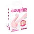 Couples Choice - růžový dvojitý vibrátor pro páry