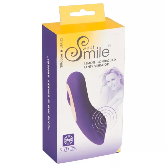 SMILE - vibrátor na klitoris do kalhotek - nabíjecí, dálkové ovládání, fialový
