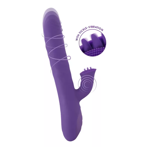 Smile Pearl - vibrátor s perličkami - fialový