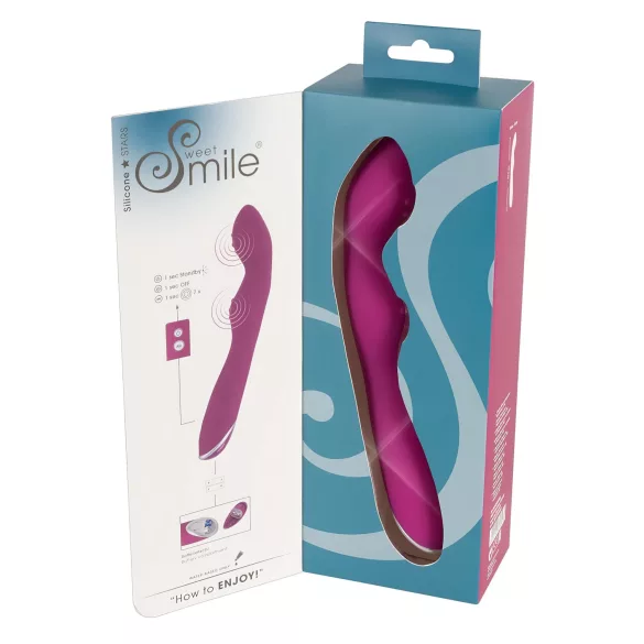 SMILE - vibrátor na bod A a G - flexibilní - růžový