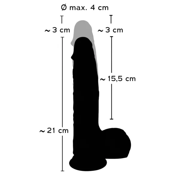 You2Toys - vibrátor s přírazem - realistický - tělová barva