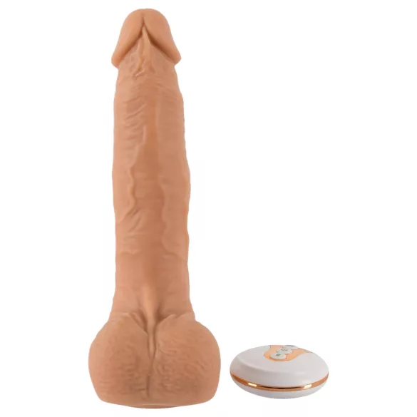 You2Toys - vibrátor s přírazem - realistický - tělová barva