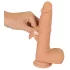 You2Toys - vibrátor s přírazem - realistický - tělová barva