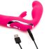 Happyrabbit Strapless - připínací vibrátor (růžový)