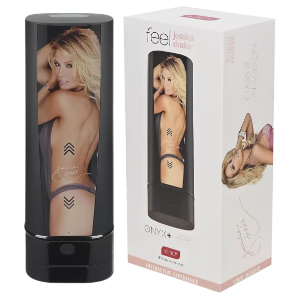 Kiiroo Onyx+ Jessica Drake - interaktivní masturbátor - černý